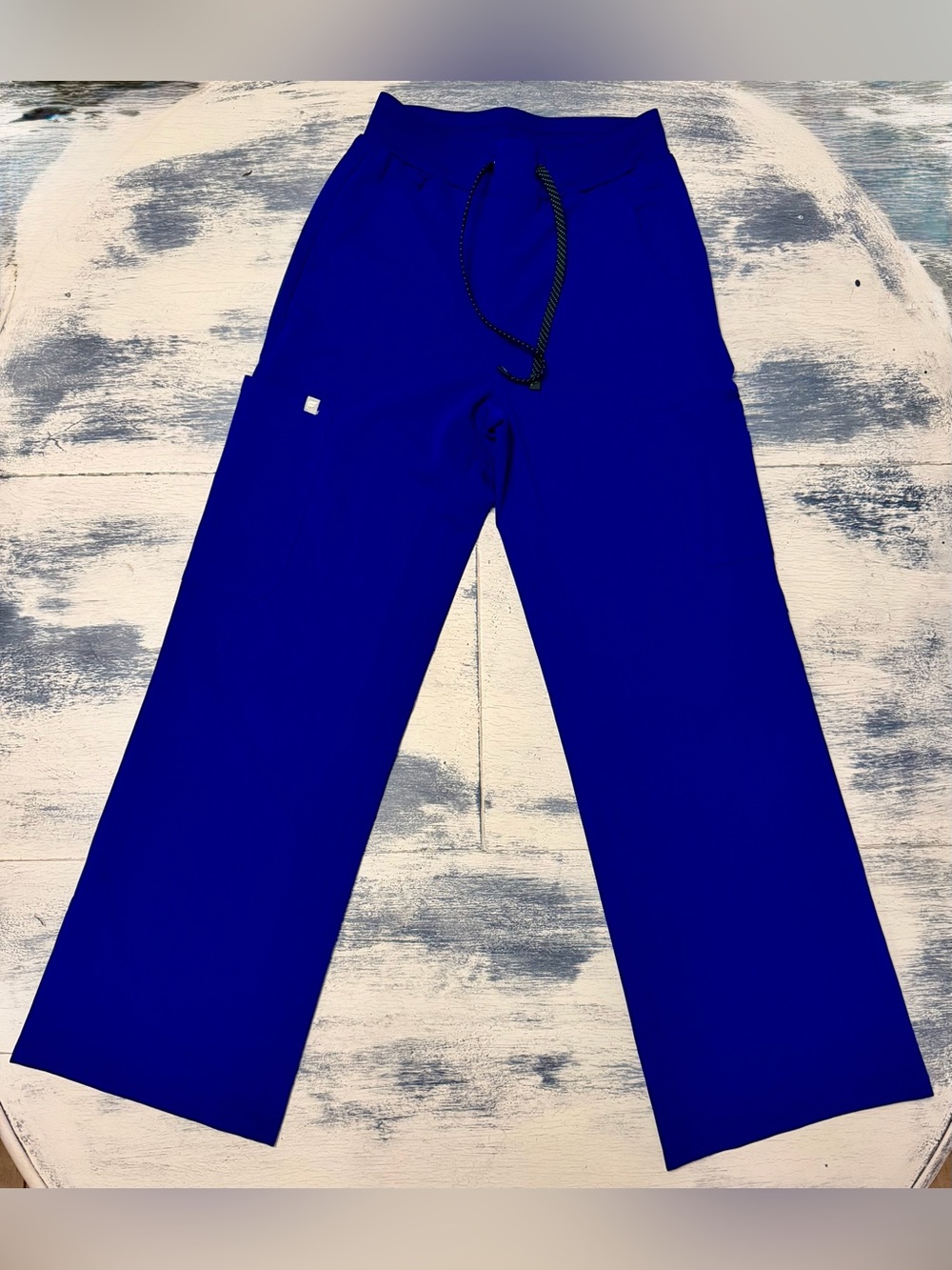 Fabletics Wide-Leg Drawstring Pants in Royal Blue Regular inseam